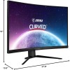 MSI MAG325CQRF QD, 31.5" Gaming Monitor, 2560 x 1440 (QHD) Rapid VA with Quantum Dot, 1 ms, 170Hz MSI MAG325CQRF QD, 31.5" Gaming Monitor, 2560 x 1440 (QHD) Rapid VA with Quantum Dot, 1 ms, 170Hz