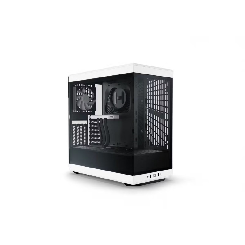 HYTE Y40 Black and White with 2 Fans and Gen 4.0 Riser Cable HYTE Y40 Black and White with 2 Fans and Gen 4.0 Riser Cable
