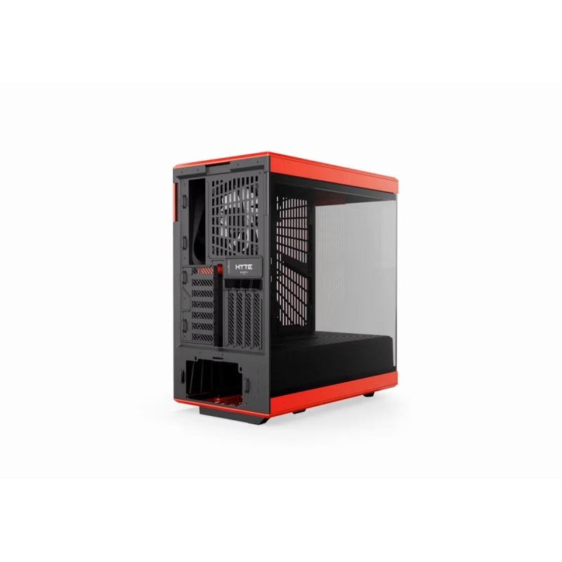 HYTE Y40 Red and Black with 2 Fans and Gen 4.0 Riser Cable HYTE Y40 Red and Black with 2 Fans and Gen 4.0 Riser Cable