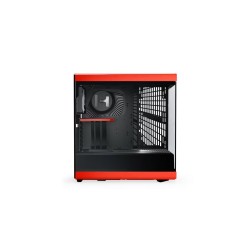 HYTE Y40 Red and Black with 2 Fans and Gen 4.0 Riser Cable