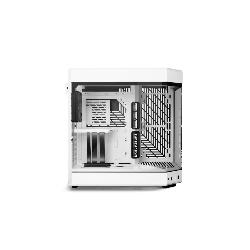 HYTE Y60 with 3 Fans with Gen 4.0 Riser Cable All white HYTE Y60 with 3 Fans with Gen 4.0 Riser Cable All white