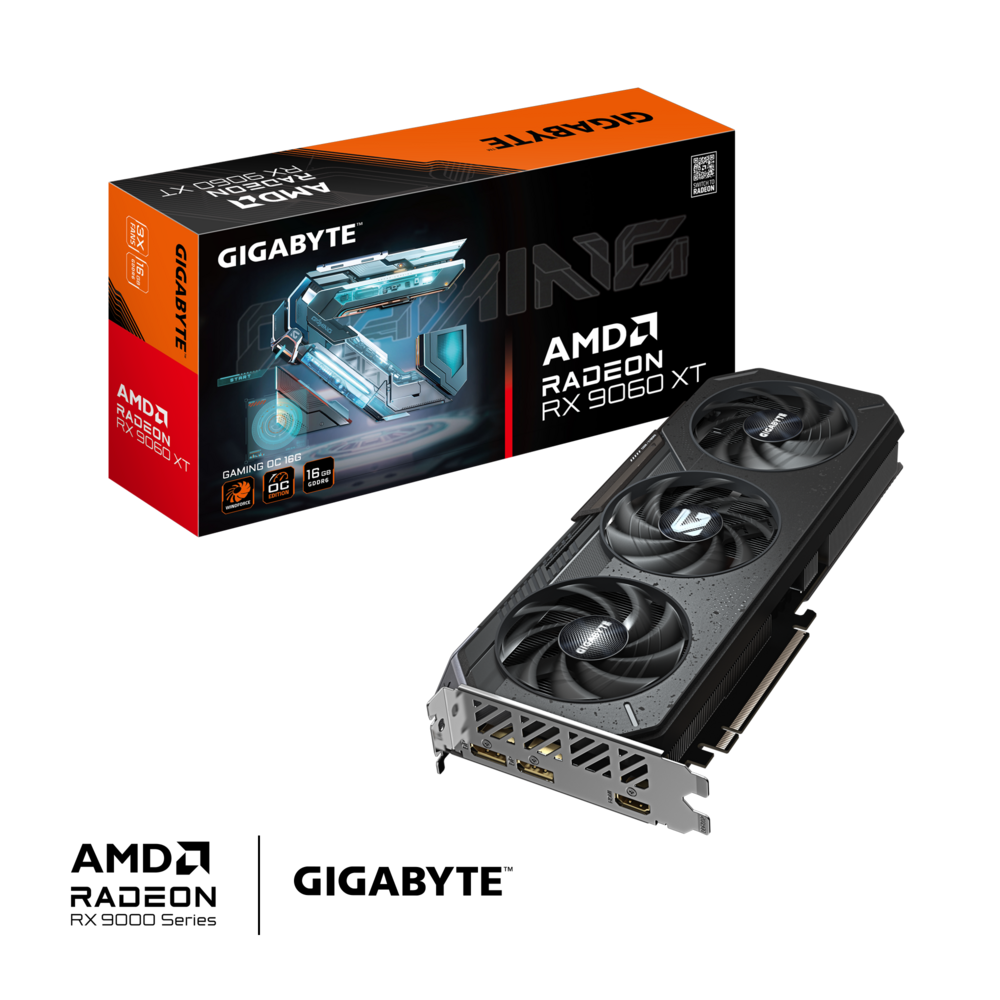 Gigabyte RX 9060 XT GAMING OC 16GB D6 Image 2
