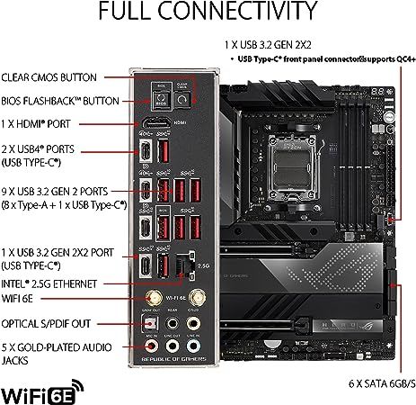 Alternative view of ASUS ROG Crosshair X670E Hero (WiFi 6E)