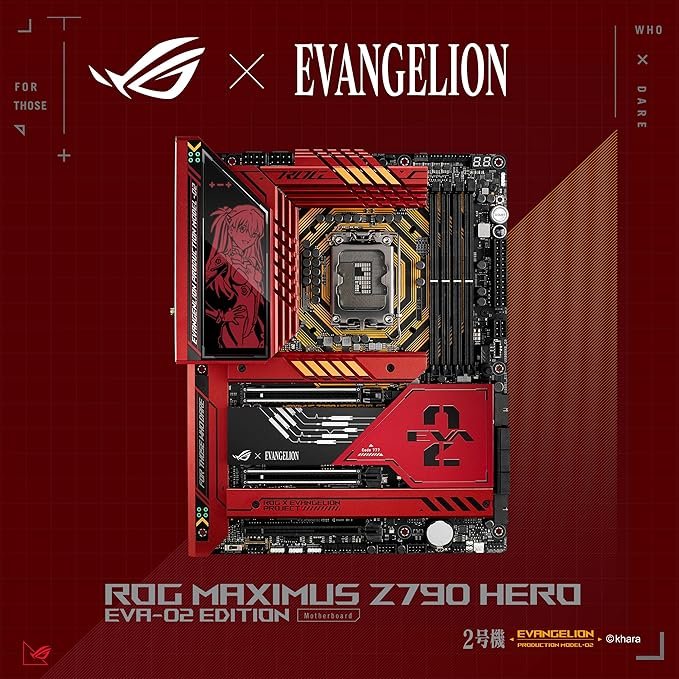 Alternative view of ASUS ROG Maximus Z790 Hero EVA-02 Edition
