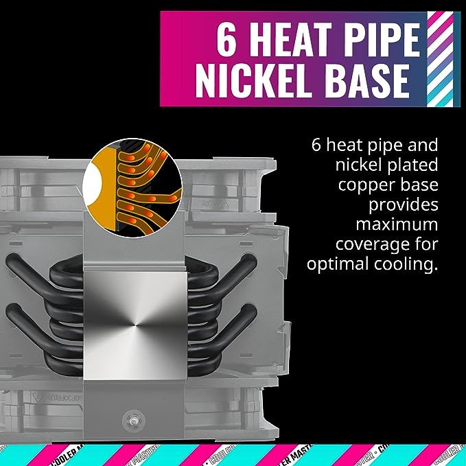 Alternative view of CoolerMaster MasterAir MA612 Stealth ARGB