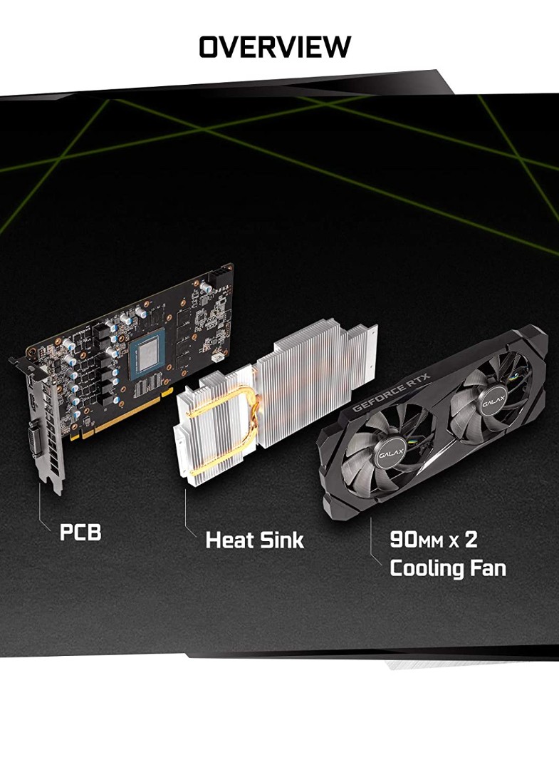 Alternative view of GALAX GeForce® RTX 2060 (1-Click OC) 6GB GDDR6