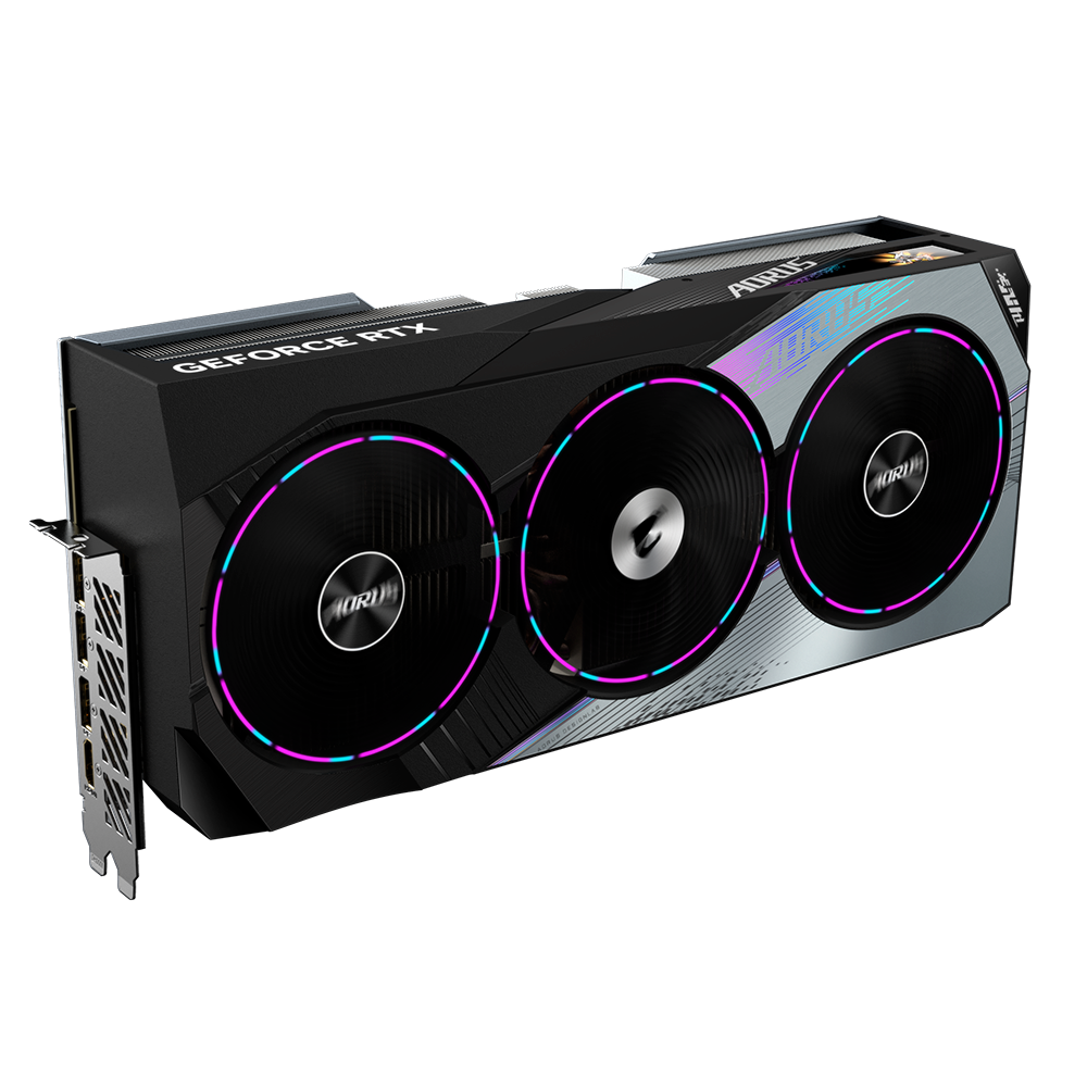 Alternative view of Gigabyte AORUS GeForce RTX 4080 Master 16G Graphics Card, 3X WINDFORCE Fans, 16GB 256-bit GDDR6X