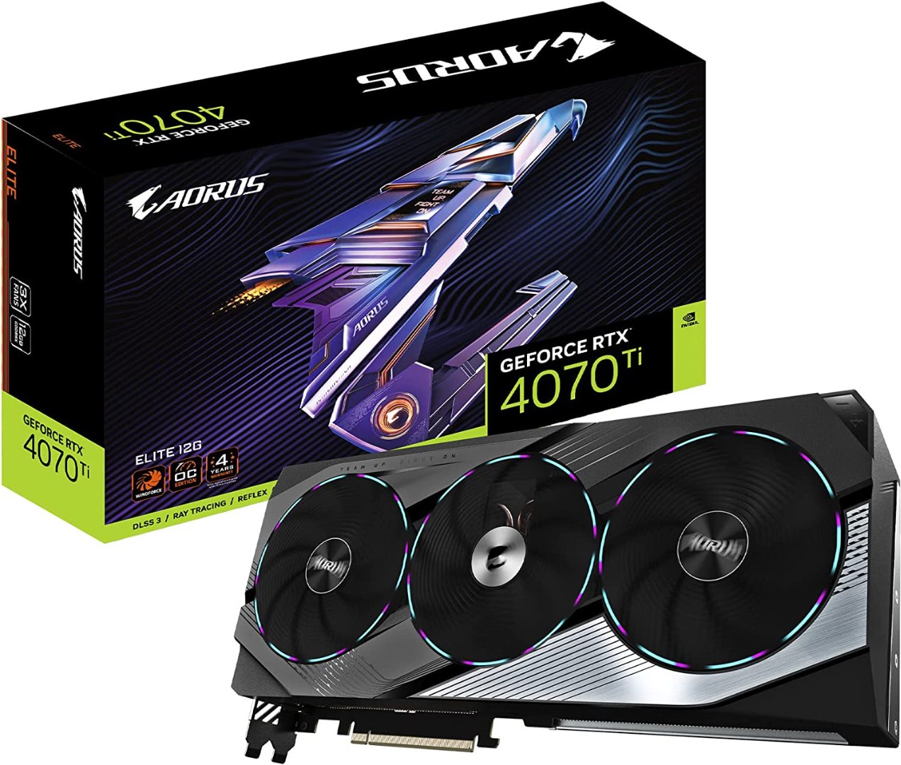 Gigabyte AORUS GeForce RTX 4070 Ti Elite 12G