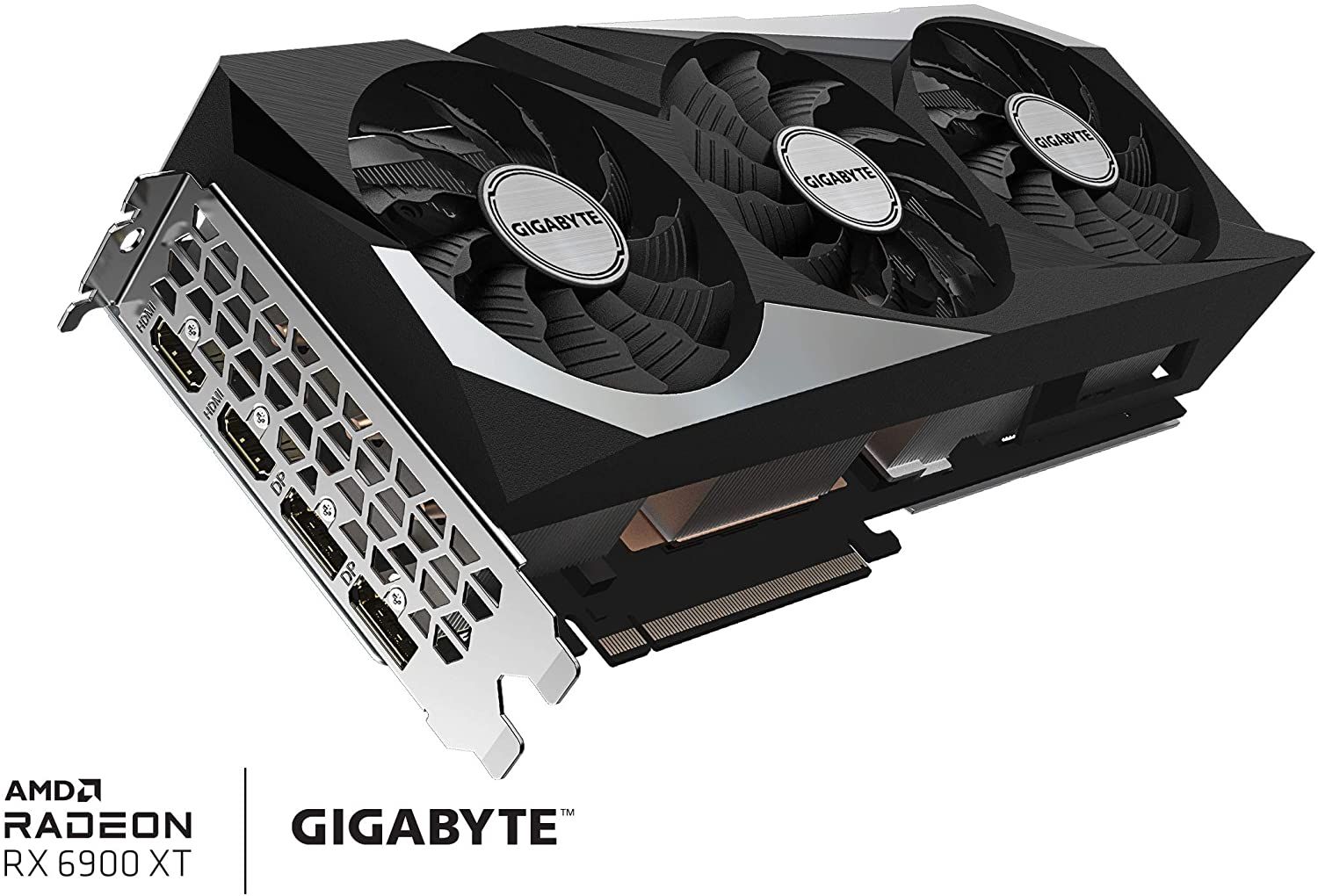 Alternative view of GIGABYTE Radeon RX 6900 XT Gaming OC 16G Graphics Card, WINDFORCE 3X Cooling System, 16GB 256-bit GDDR6