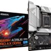GIGABYTE B660M AORUS PRO AX DDR4 (B660/ Intel/LGA/1700/ Micro-ATX/DDR4/ Dual M.2/ PCIe 4.0/ USB 3.2 Gen2 Type-C/WiFi 6 802.11ax/ Intel 2.5GbE LAN/Motherboard)