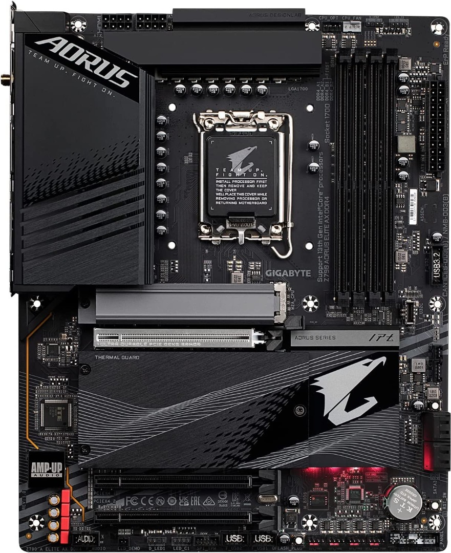 Alternative view of GIGABYTE Z790 AORUS Elite AX DDR4