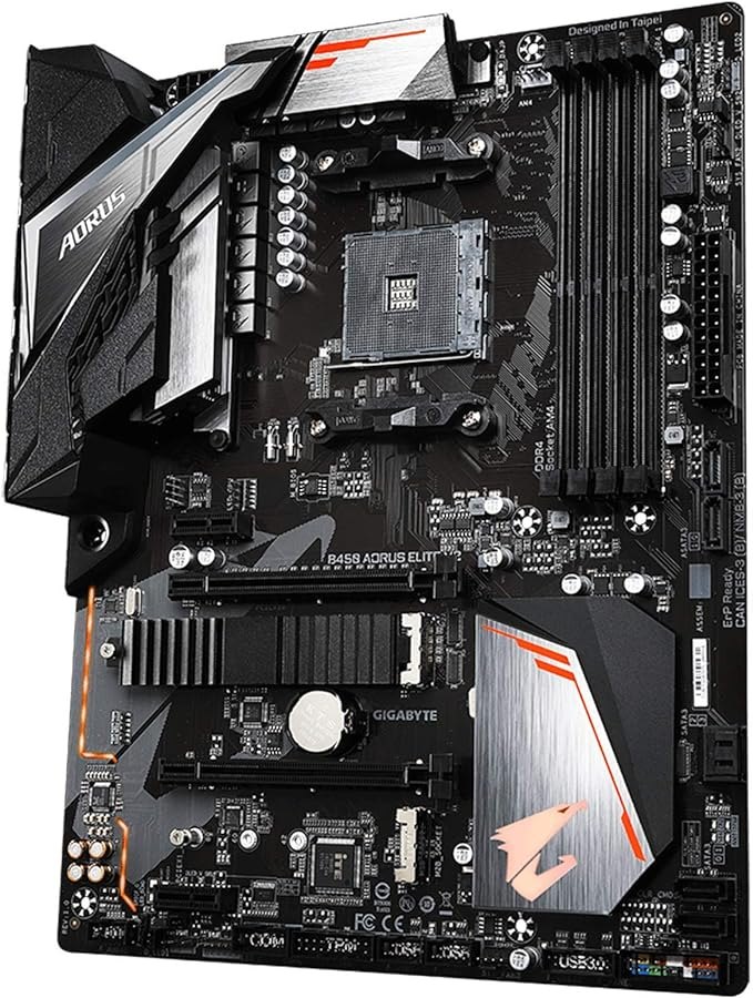 Alternative view of GIGABYTE B450 AORUS ELITE V2