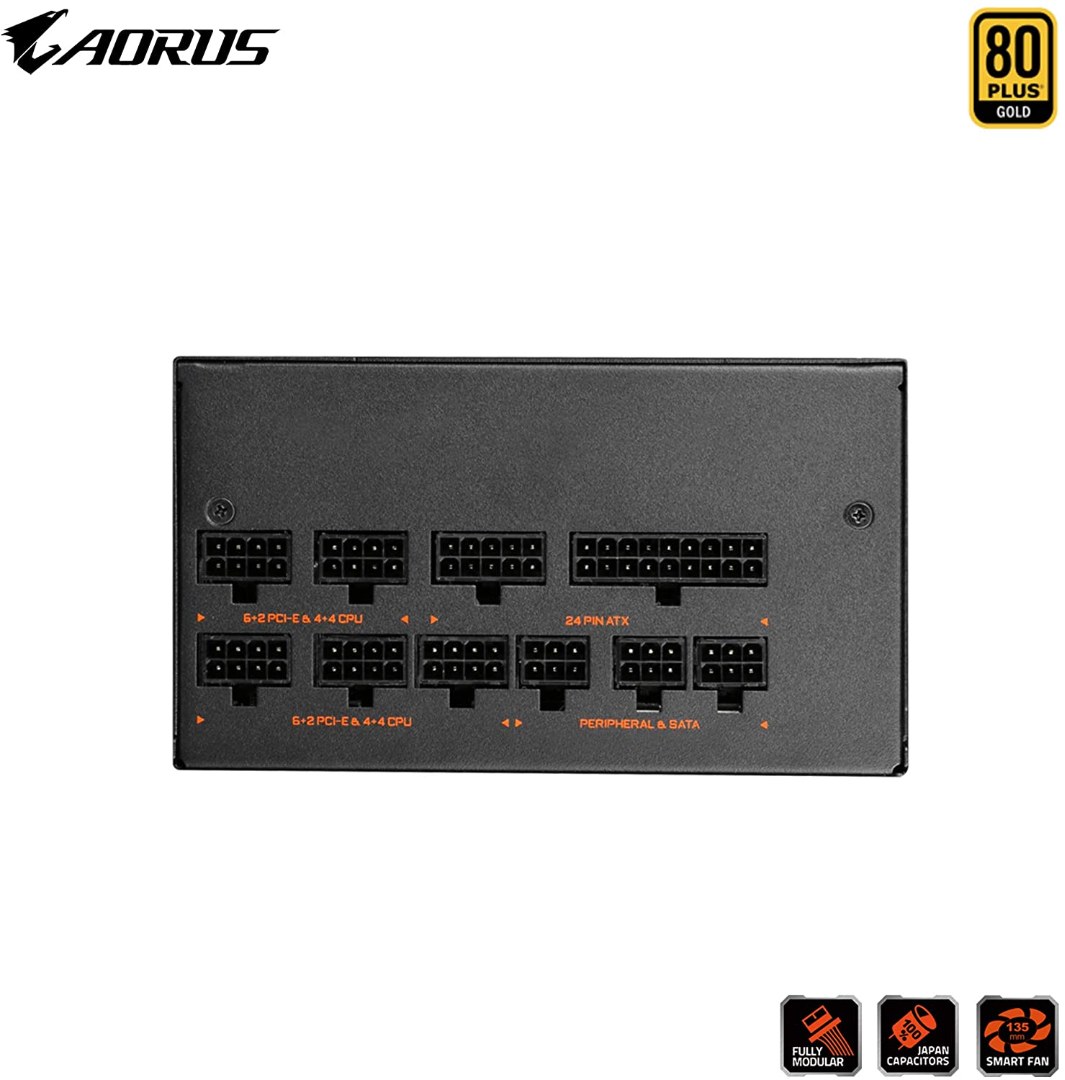 Alternative view of Gigabyte GP-AP850GM-UK Aorus P850W 850W 135mm Smart Fan 80 Plus Gold Fully Modular