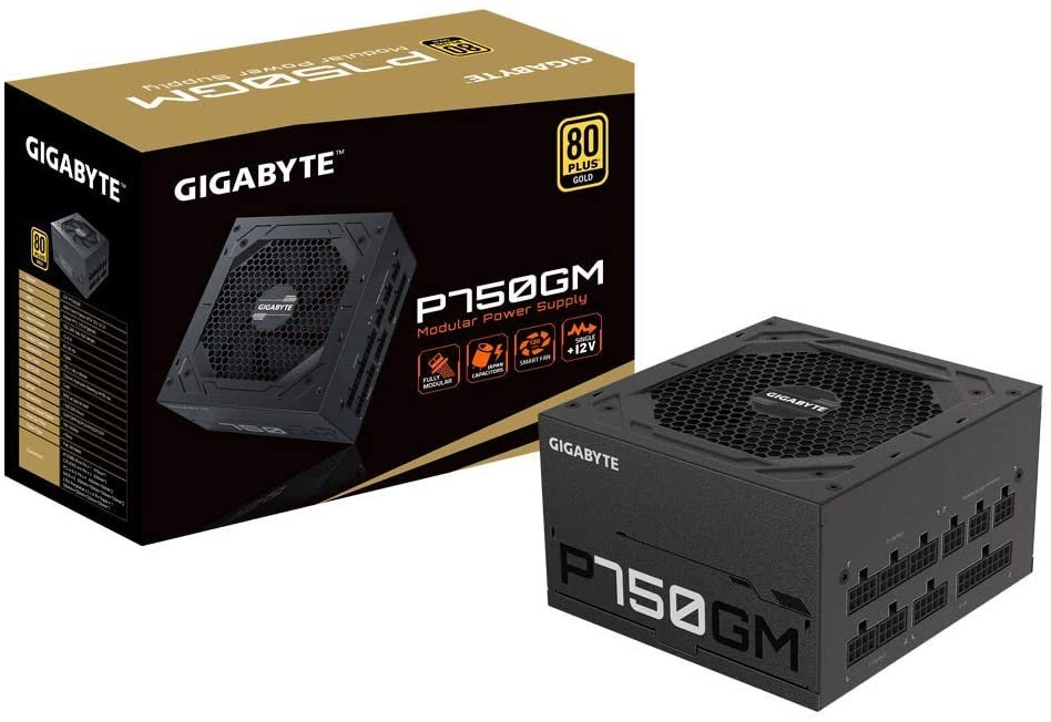 Gigabyte GP-P750GM (80 Plus Gold 750W, Modular, Smart Fan, Smart Power Protection