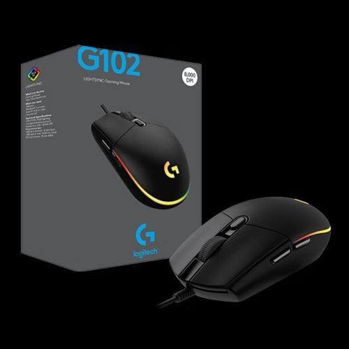 Alternative view of Logitech G102 Lightsync Black Wired Gaming Mouse
