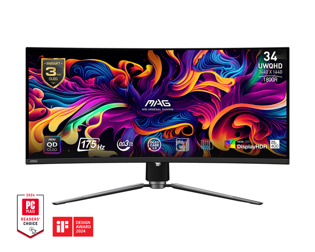 MSI MAG 341CQP QD-OLED 34", QD-OLED Panel , UWQHD (3440x1440)