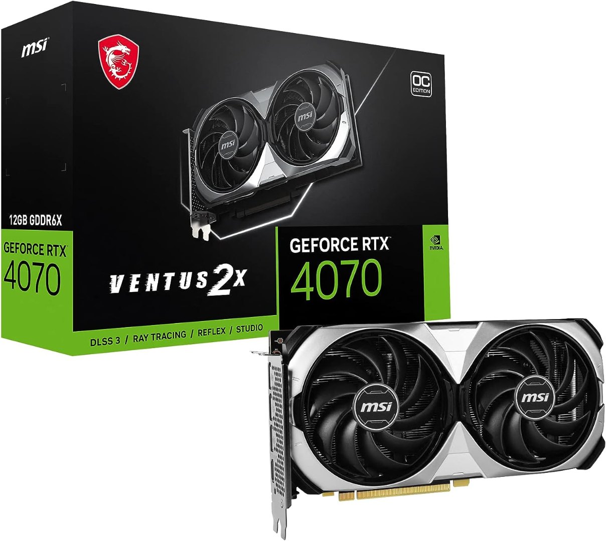 MSI Gaming GeForce RTX 4070 Ventus 2X 12GB GDRR6X