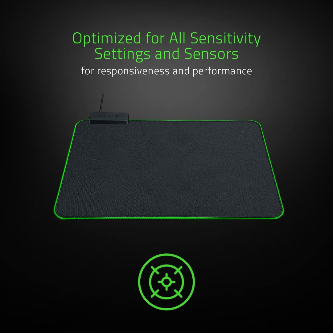 Alternative view of Razer Goliathus Chroma Soft Gaming Mouse Mat Powered by Razer Chroma Black