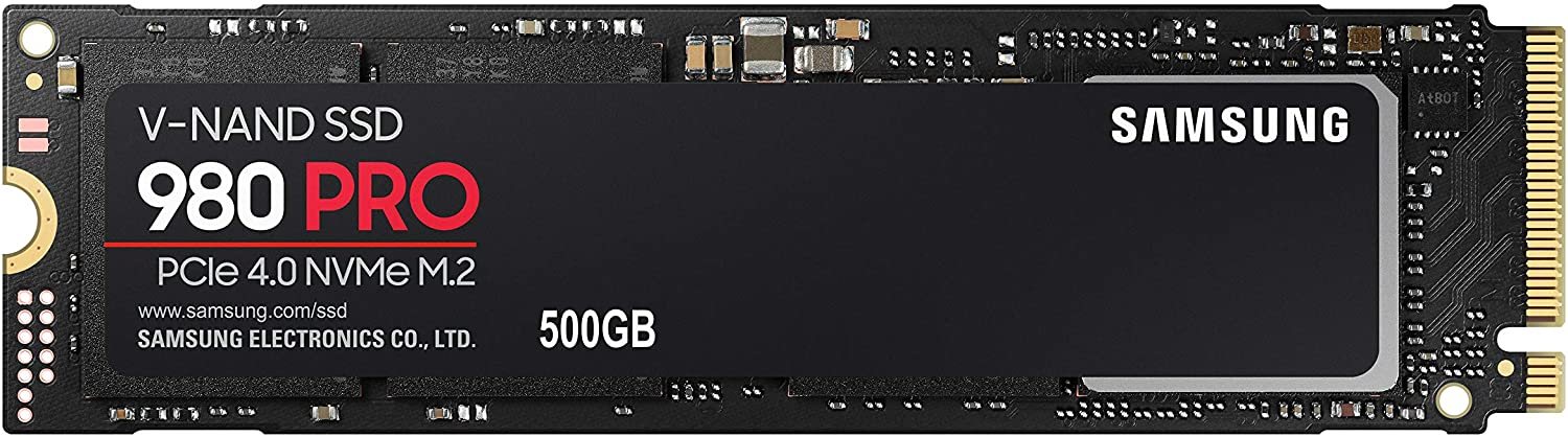 SAMSUNG 980 PRO 500GB PCIe NVMe Gen4 Internal Gaming SSD M.2