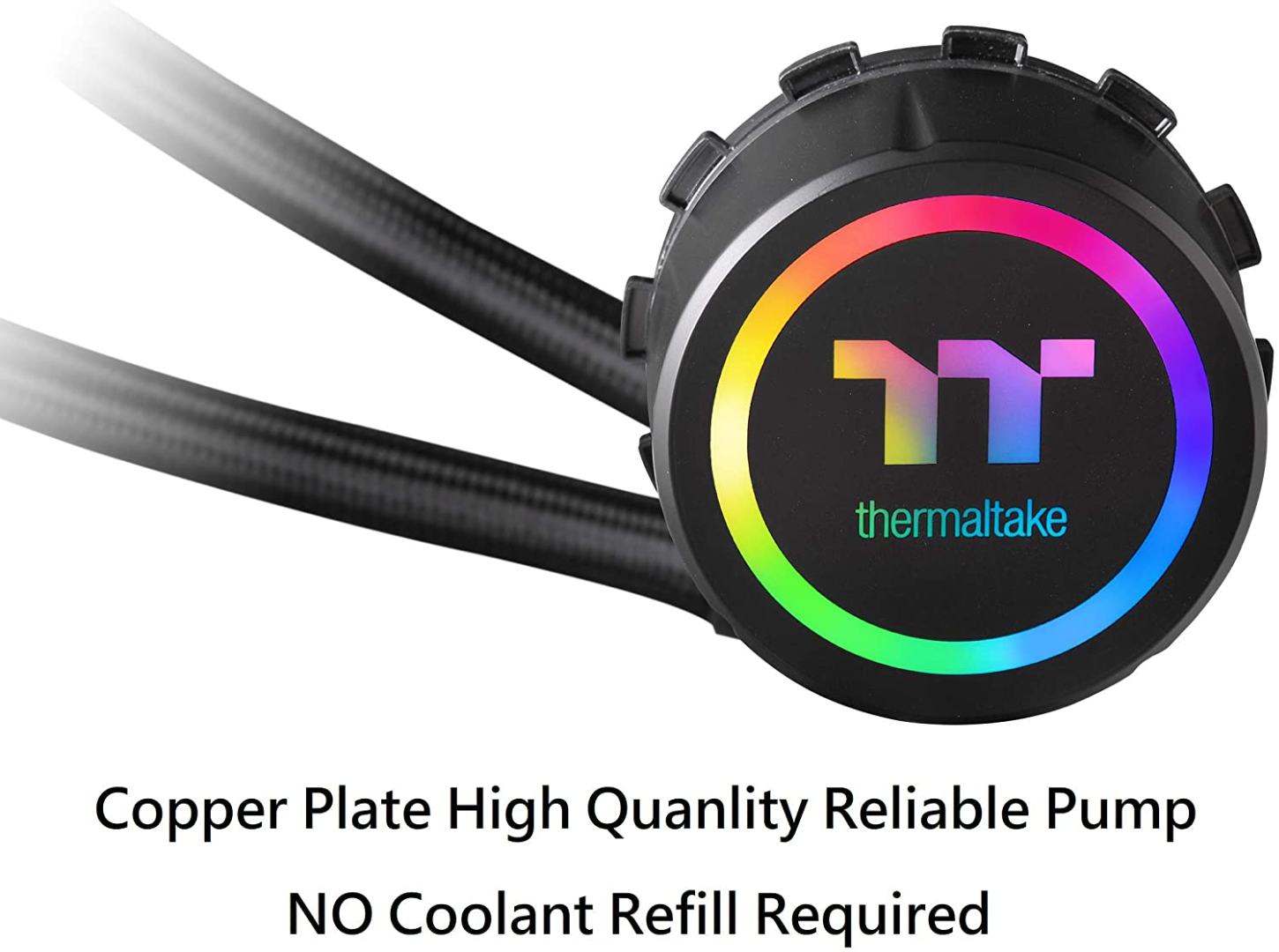 Alternative view of Thermaltake Water 3.0 ARGB Motherboard Sync Edition AMD/Intel LGA1200 Ready 120 All-in-One Liquid Cooling System