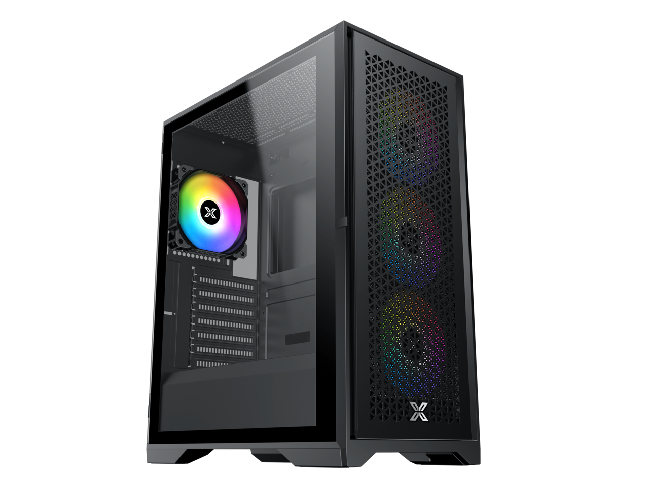 Alternative view of XIGMATEK LUX S Black Mesh PC Case - 4 ARGB Fan