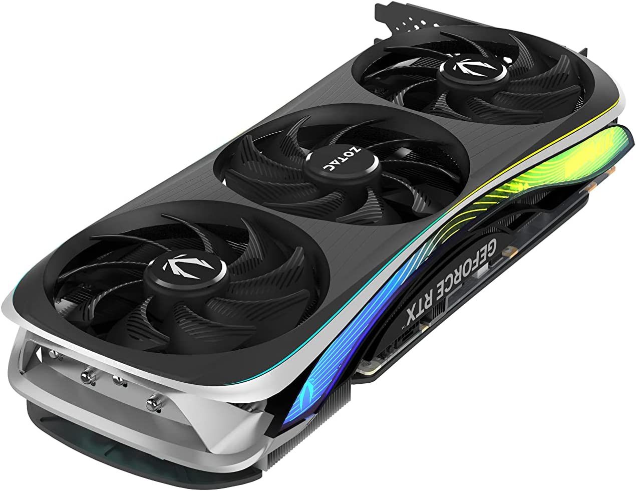 Alternative view of ZOTAC Gaming GeForce RTX 4070 Ti AMP Extreme AIRO DLSS 3 12GB GDDR6X 192-bit 21 Gbps PCIE 4.0 Gaming Graphics Card, IceStorm 2.0 Advanced Cooling, Spectra 2.0 RGB Lighting