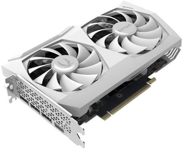 Alternative view of ZOTAC GAMING GeForce RTX 3070 White Twin Edge OC 8GB GDDR6 256-bit 14 Gbps PCIE 4.0