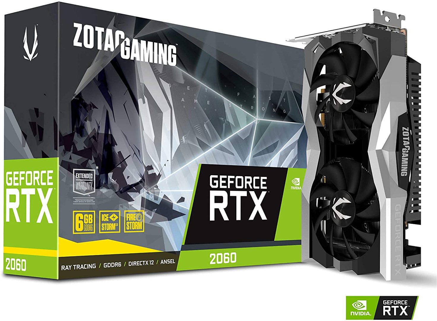 ZOTAC Gaming GeForce RTX 2060 Twin Fan 6GB GDDR6 192-bit Gaming