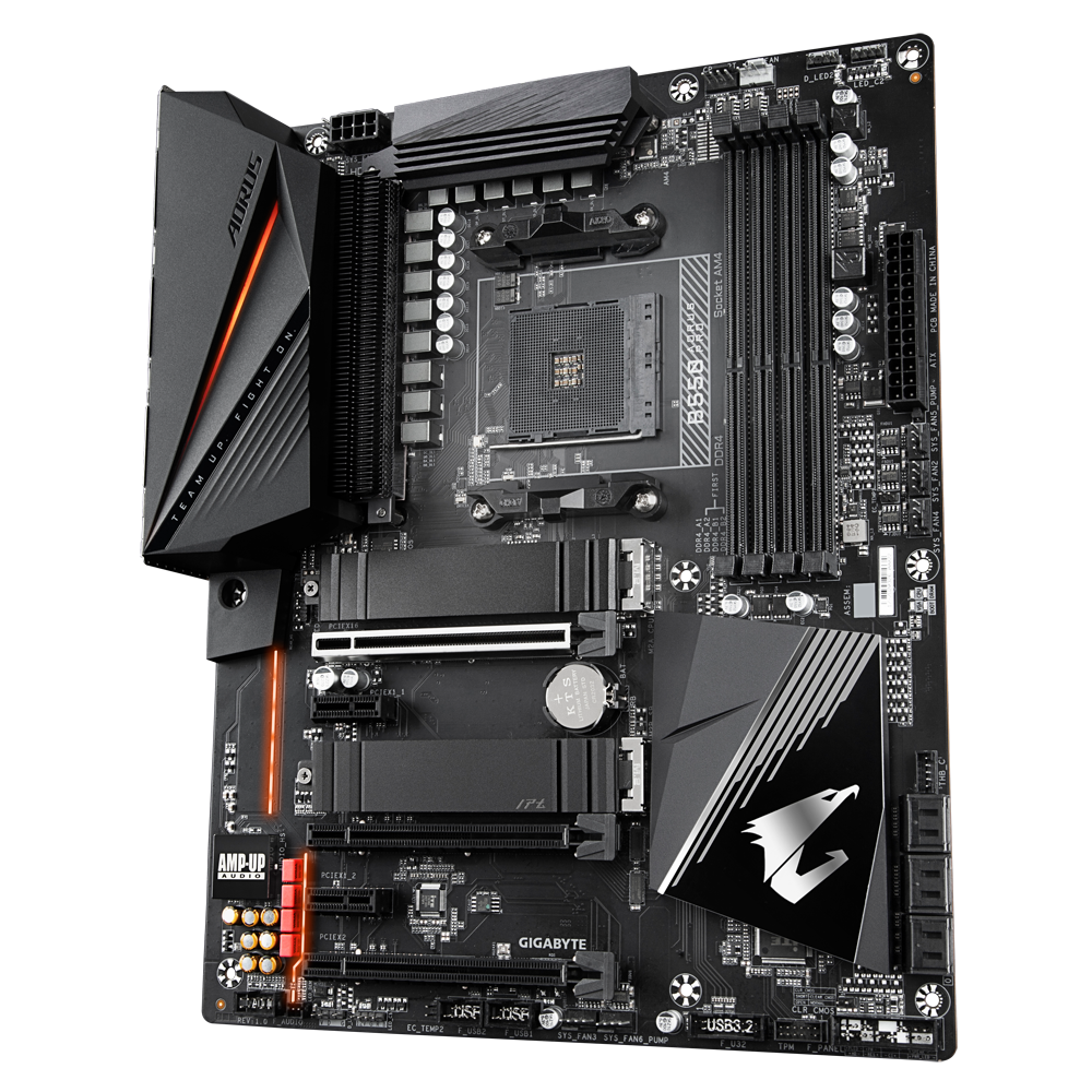Alternative view of GIGABYTE B550 AORUS PRO