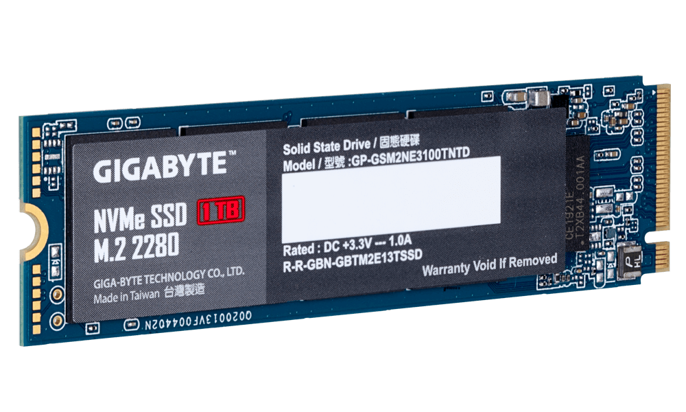 Alternative view of GIGABYTE NVMe SSD 1TB