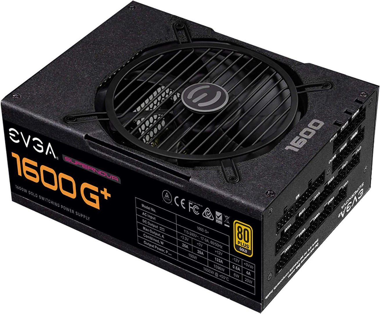 EVGA Supernova 1600 G Plus, 80 Plus Gold 1600W, Fully Modular - Image 4