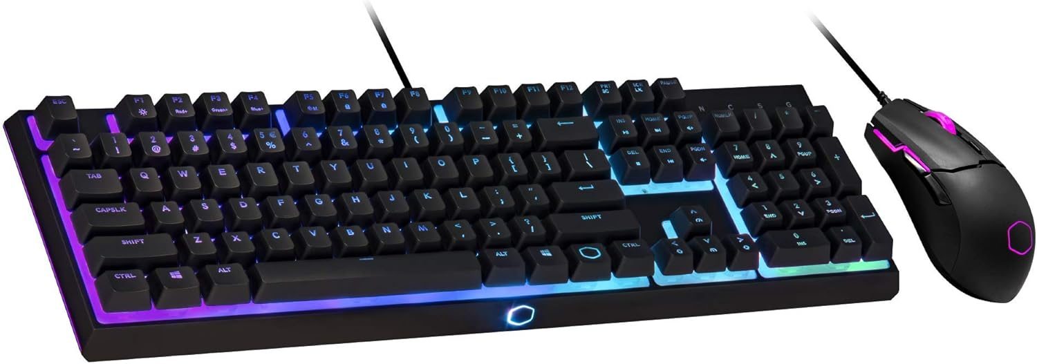 Cooler Master MS111 Combo Bundle with Mechanical Gaming Keyboard and Omron 10M Mouse DPI 3500 with Optical Sensor