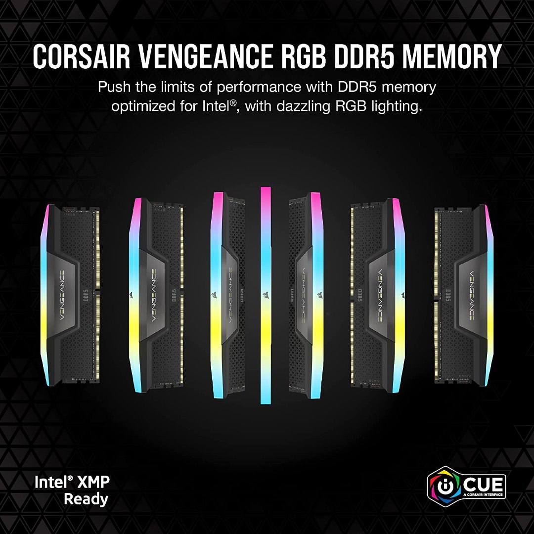 Corsair VENGEANCE RGB 32GB (2x16GB) DDR5 5200MT/s CL40 - Image 4
