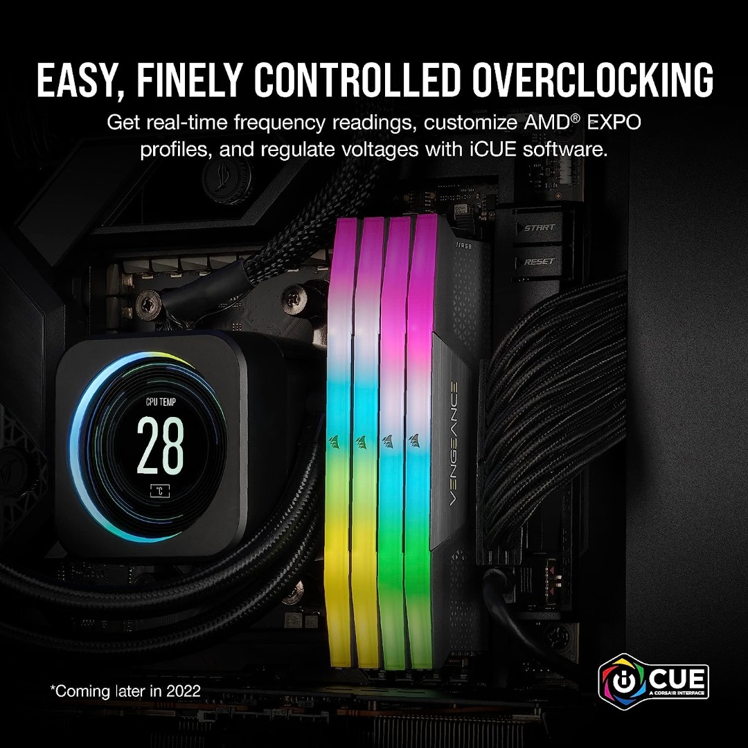 Corsair VENGEANCE RGB 64GB (2x32GB) DDR5 6000MT/s CL30 - Image 4