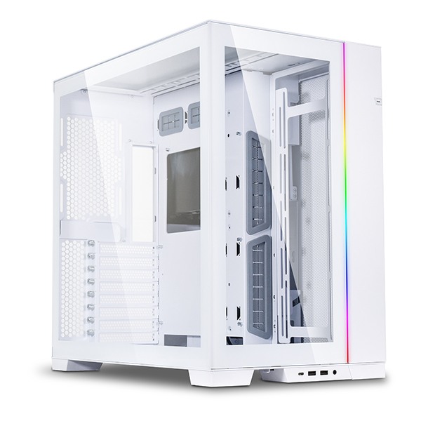 Lian Li O11 Dynamic EVO Mid Tower White  With  ST120 White