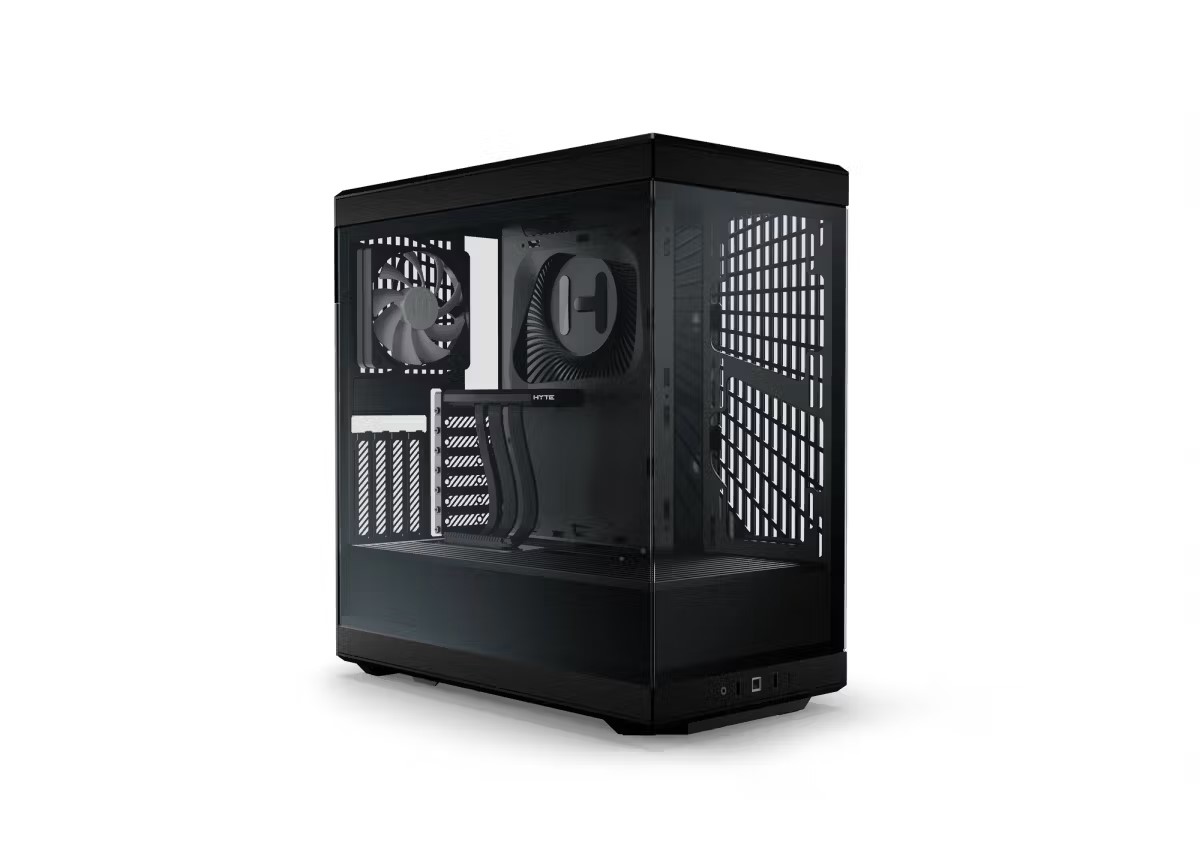 HYTE Y40 All Black with 2 Fans and Gen 4.0 Riser Cable